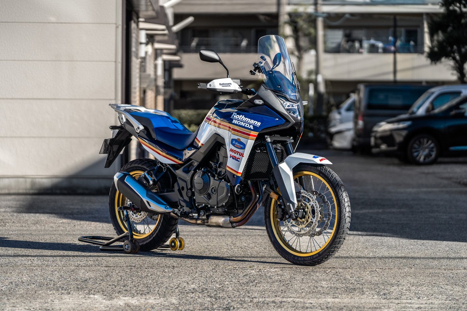 Honda XL750 Transalp(トランザルプ)　ロスマンズカラー　レプリカ　バイクラッピング