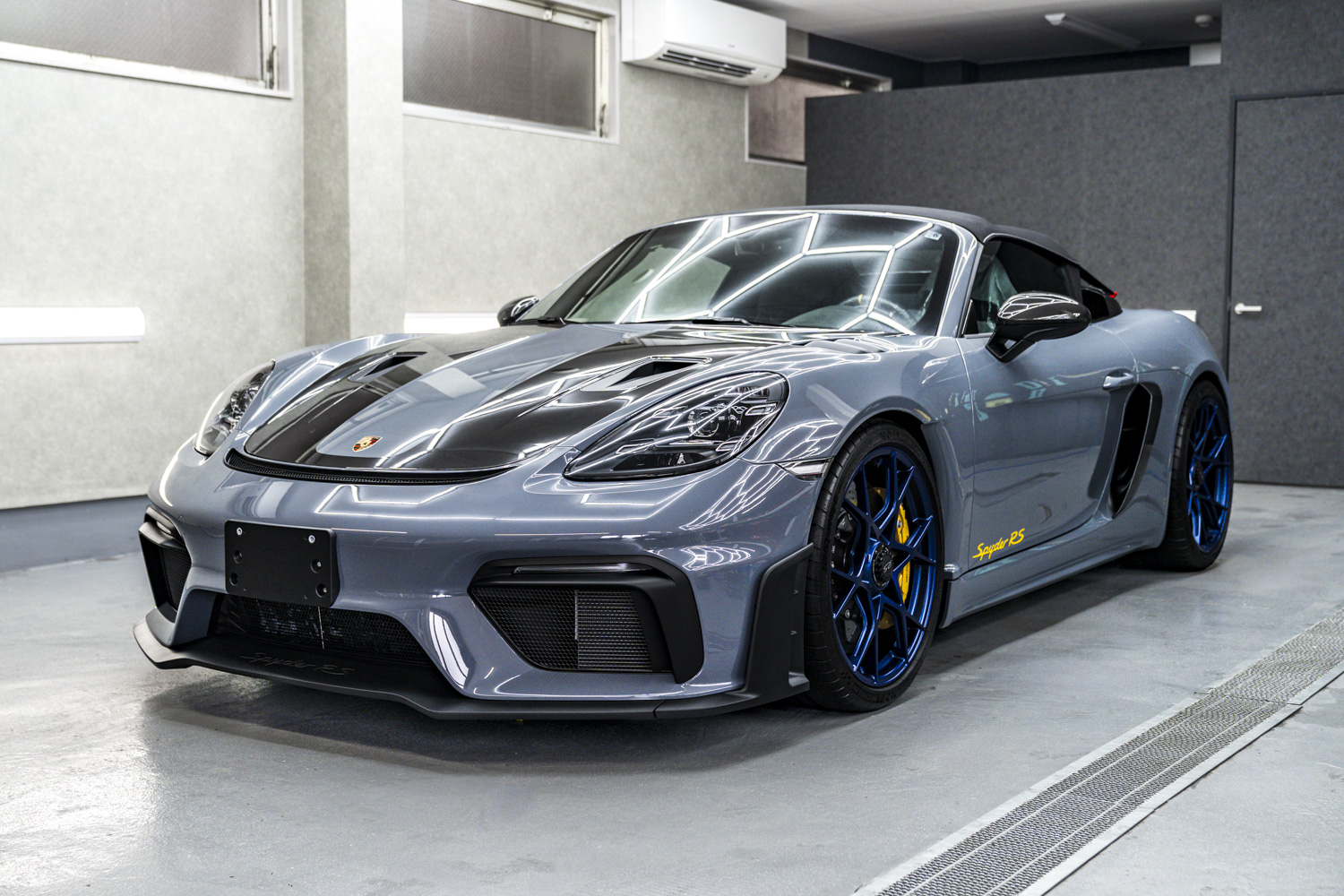 ポルシェ 718 Spyder RS プロテクションフィルム カーラッピングカスタム