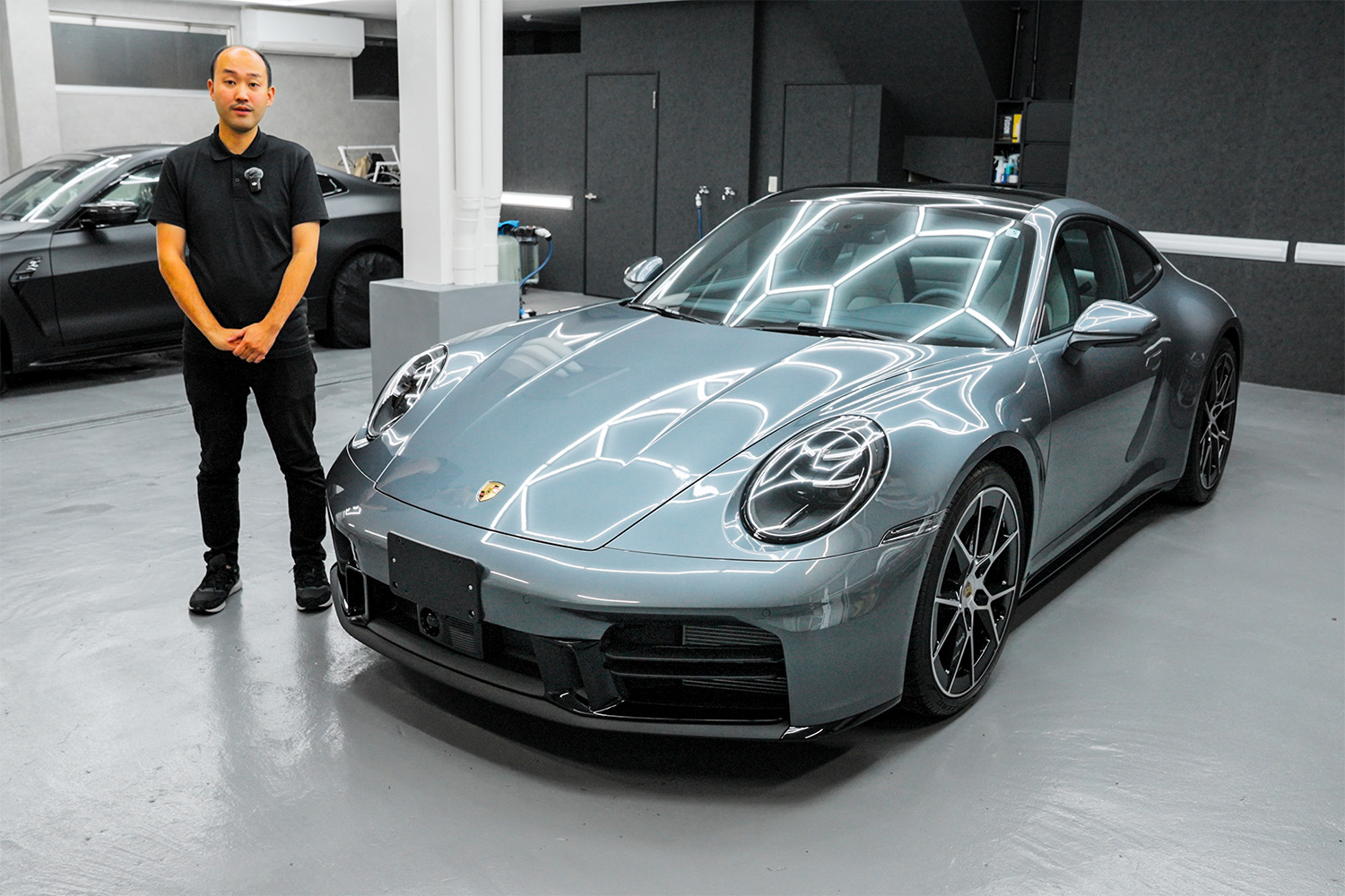 ポルシェ(Porsche) 911 992.2型 Carrera プロテクションフィルム施工　PPF 東京